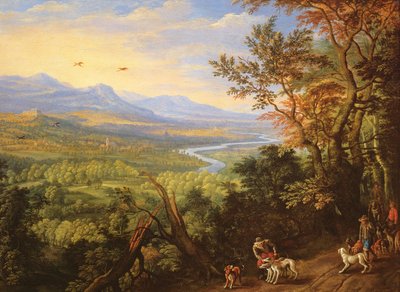 River Landscape, 1680s by Herman the Younger Saftleven